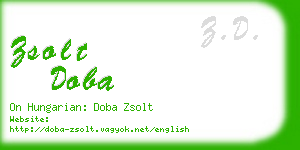 zsolt doba business card